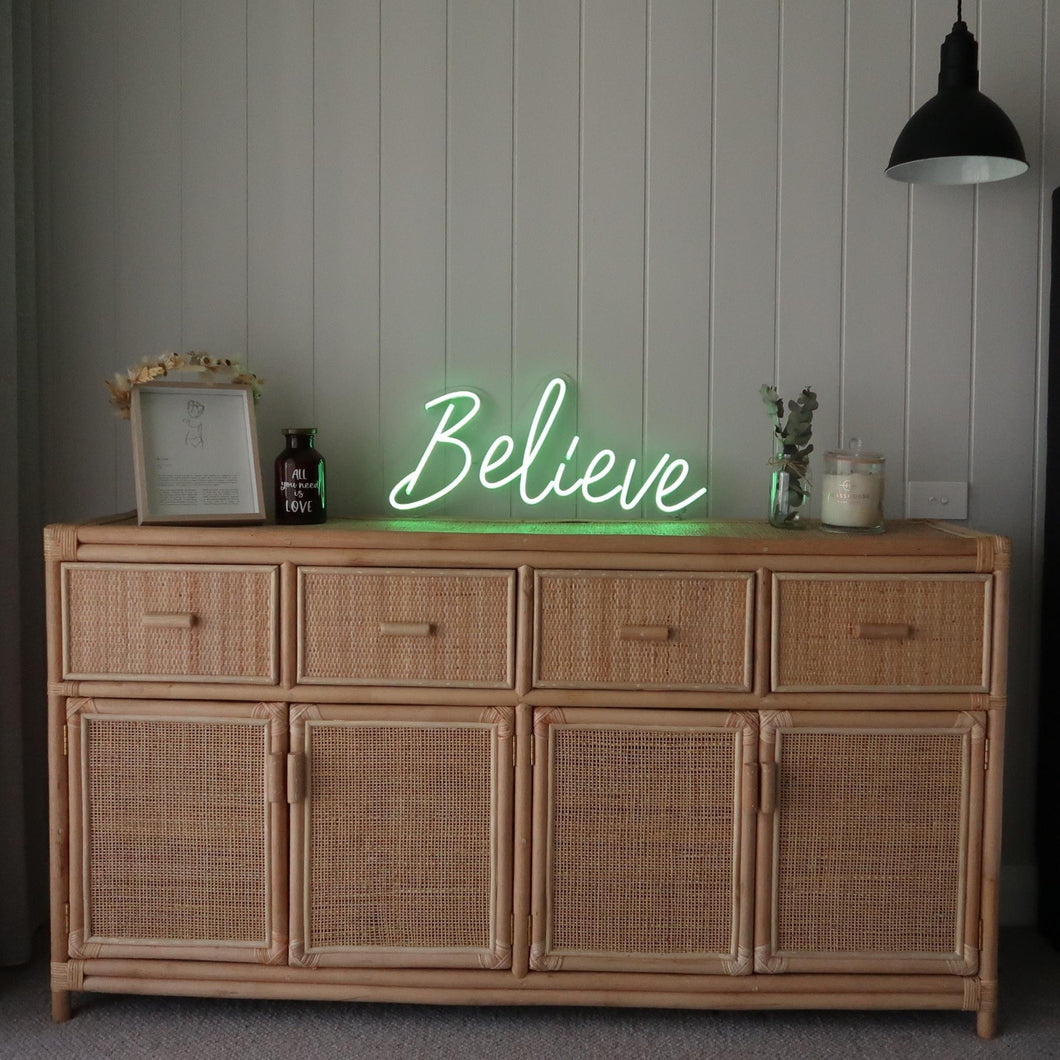 Believe Neon Sign