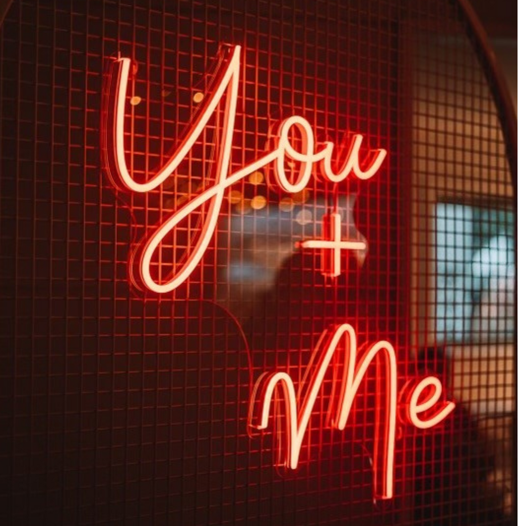 You + Me Neon Sign