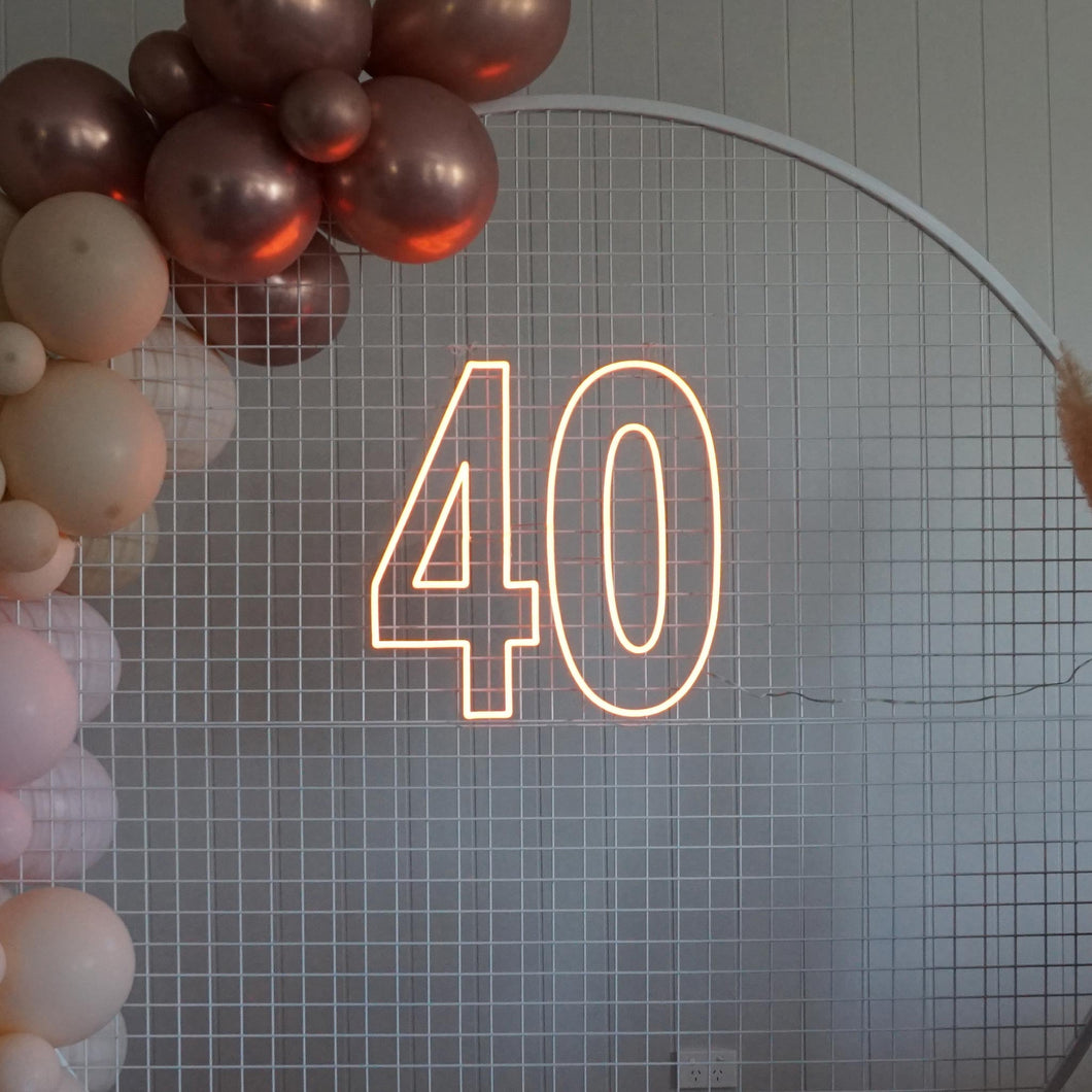 40 Neon Sign