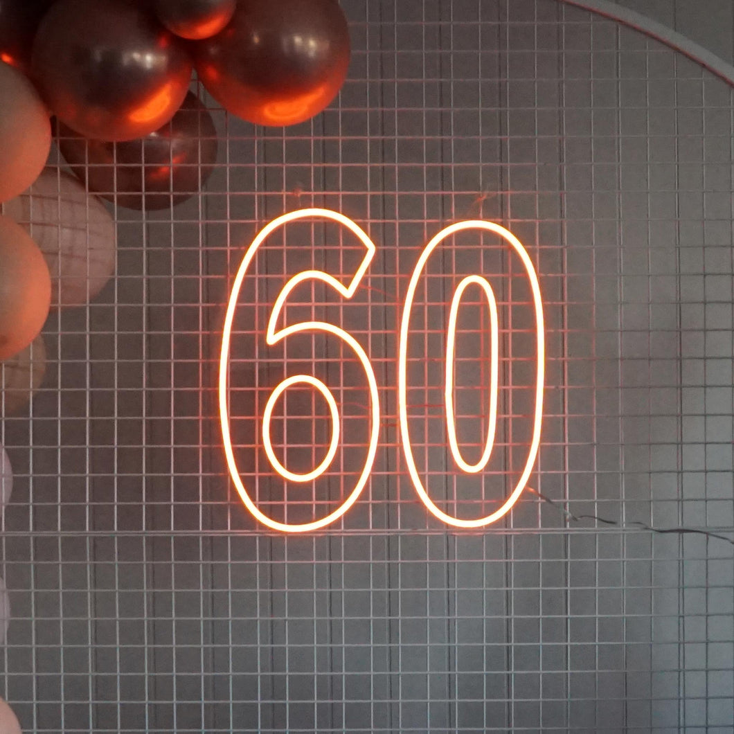 60 Neon Sign