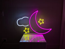 Load image into Gallery viewer, Cloud Moon &amp; Stars Neon Light
