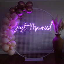 Load image into Gallery viewer, Just Married Neon Sign
