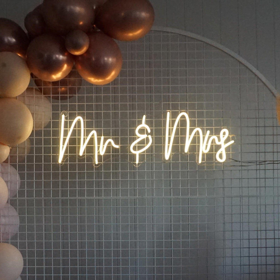 Mr & Mrs Neon Sign