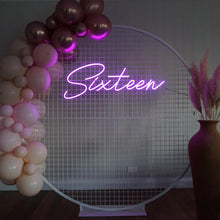 Load image into Gallery viewer, Sixteen Neon Sign
