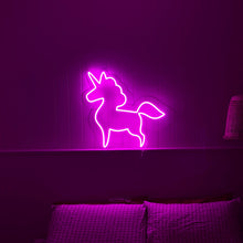 Load image into Gallery viewer, Pink Unicorn Neon Sign
